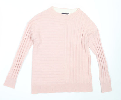 Womens UK Size S Marks and Spencer Pink Pullover Jumper
