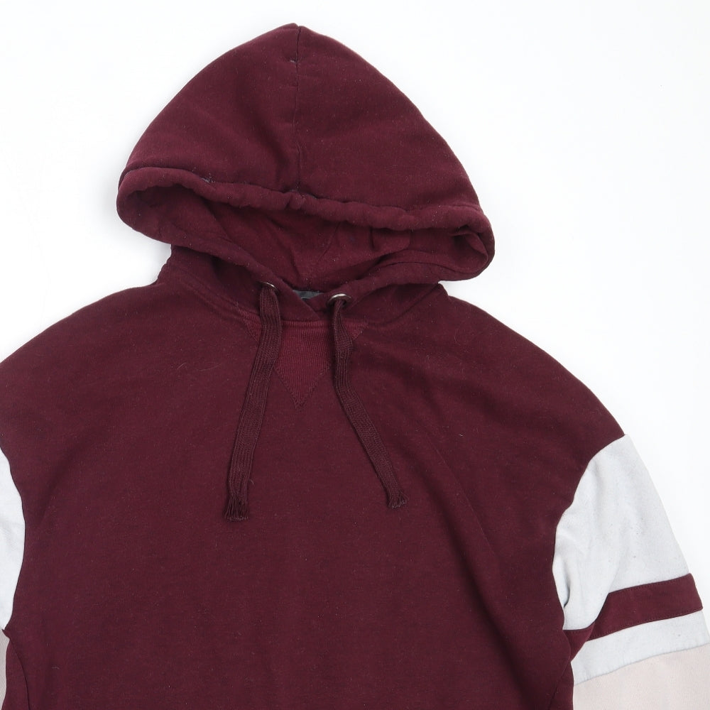Close-up detail of Primark women’s purple polyester pullover hoodie, size S