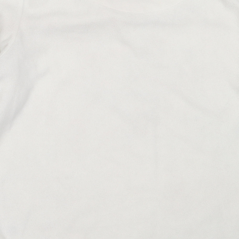 Primark Womens Ivory Solid Polyester Top Pyjama Top Size S
