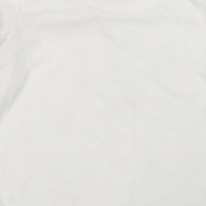 Primark Womens Ivory Solid Polyester Top Pyjama Top Size S