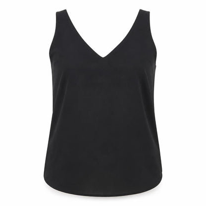 Womens UK Size 12 Preworn Black Basic Blouse