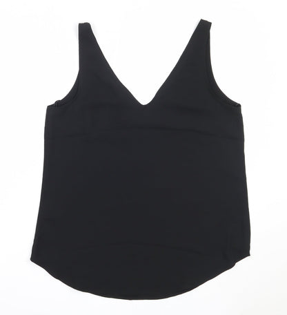 Womens UK Size 12 Preworn Black Basic Blouse