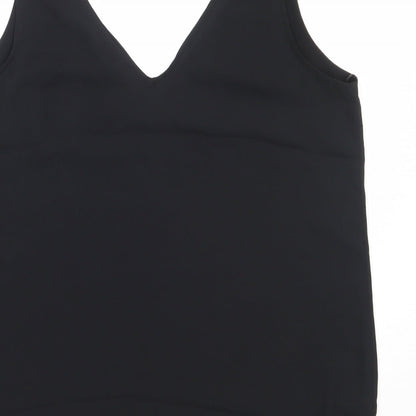 Womens UK Size 12 Preworn Black Basic Blouse