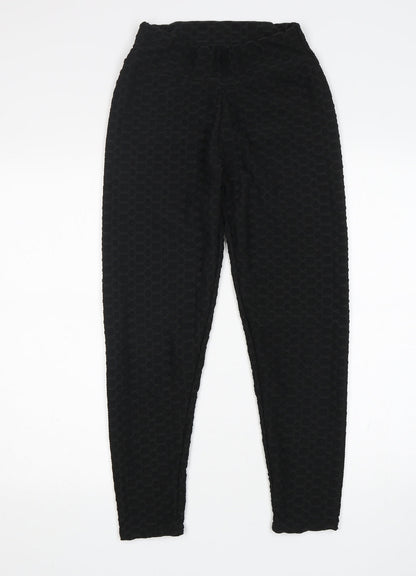 Preworn Womens Black   Compression Leggings Size M L25 in Regular