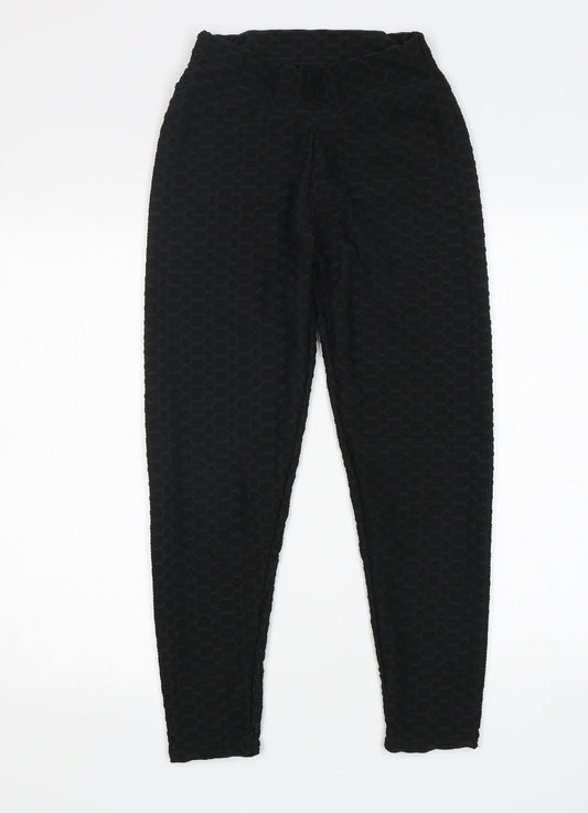 Preworn Womens Black   Compression Leggings Size M L25 in Regular