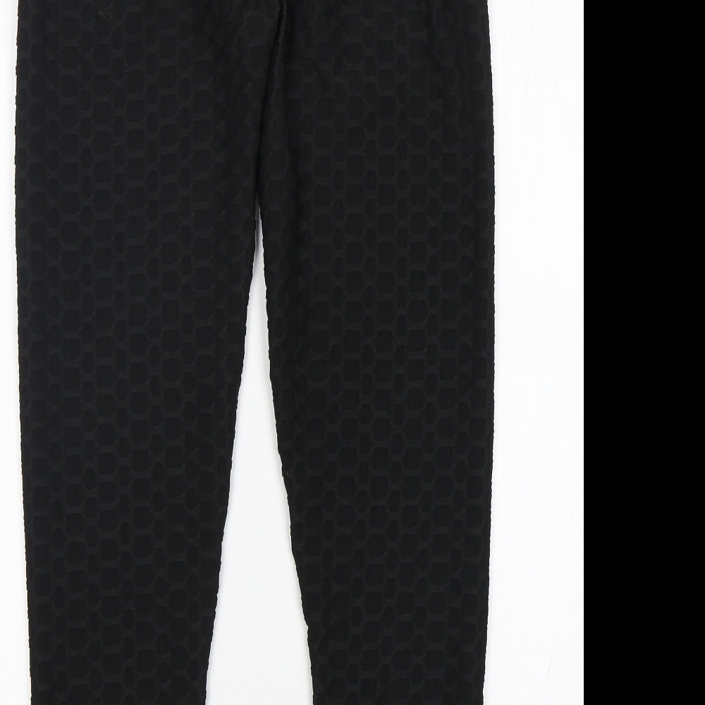 Preworn Womens Black   Compression Leggings Size M L25 in Regular