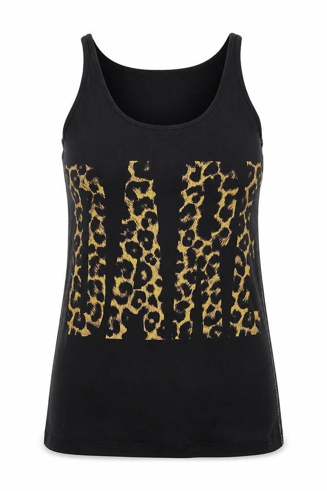 Womens UK Size 6 River Island Black Basic Tank