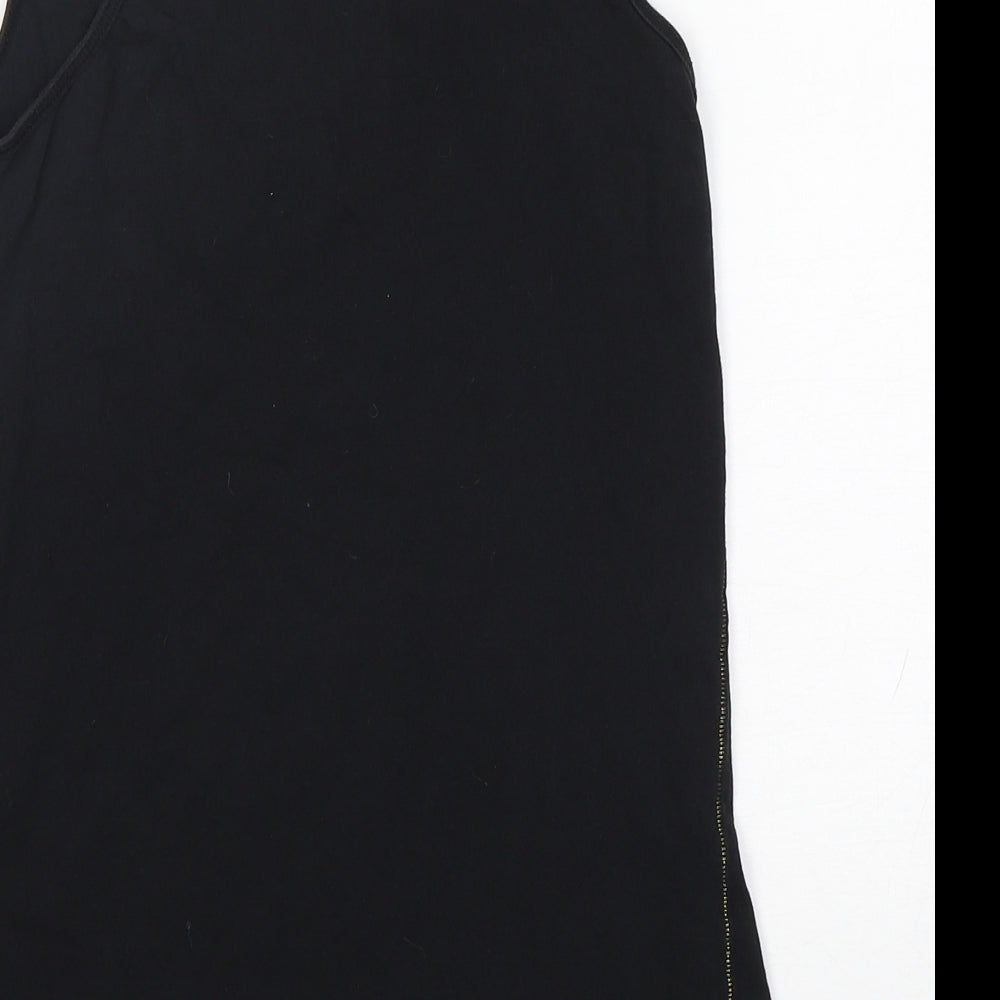 Womens UK Size 6 River Island Black Basic Tank