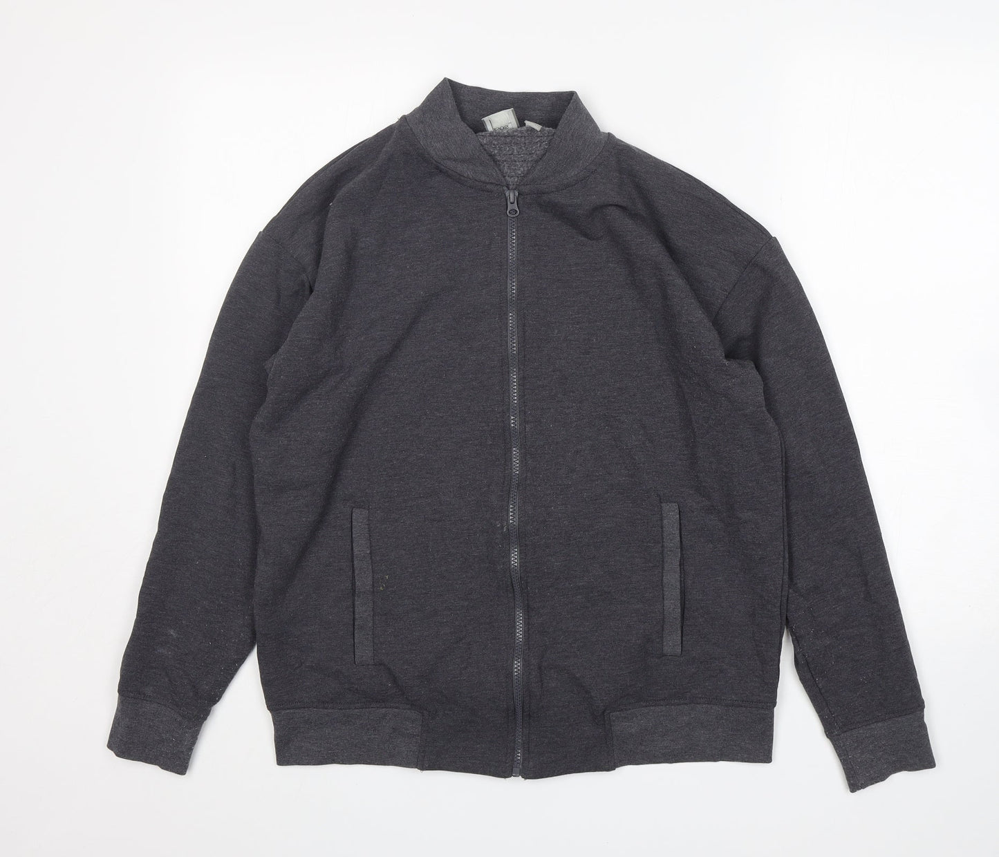 Womens UK Size 10 ASOS Grey Full Zip Jumper
