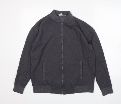 Womens UK Size 10 ASOS Grey Full Zip Jumper