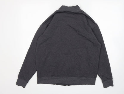 Womens UK Size 10 ASOS Grey Full Zip Jumper