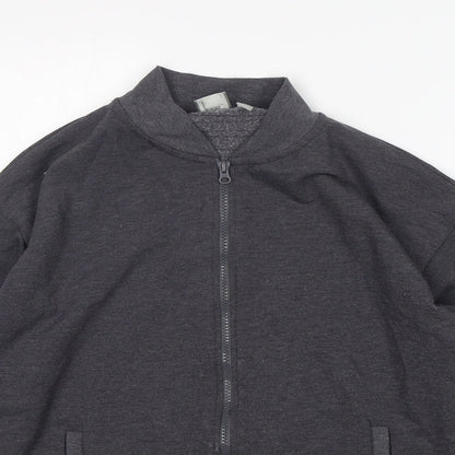 Womens UK Size 10 ASOS Grey Full Zip Jumper