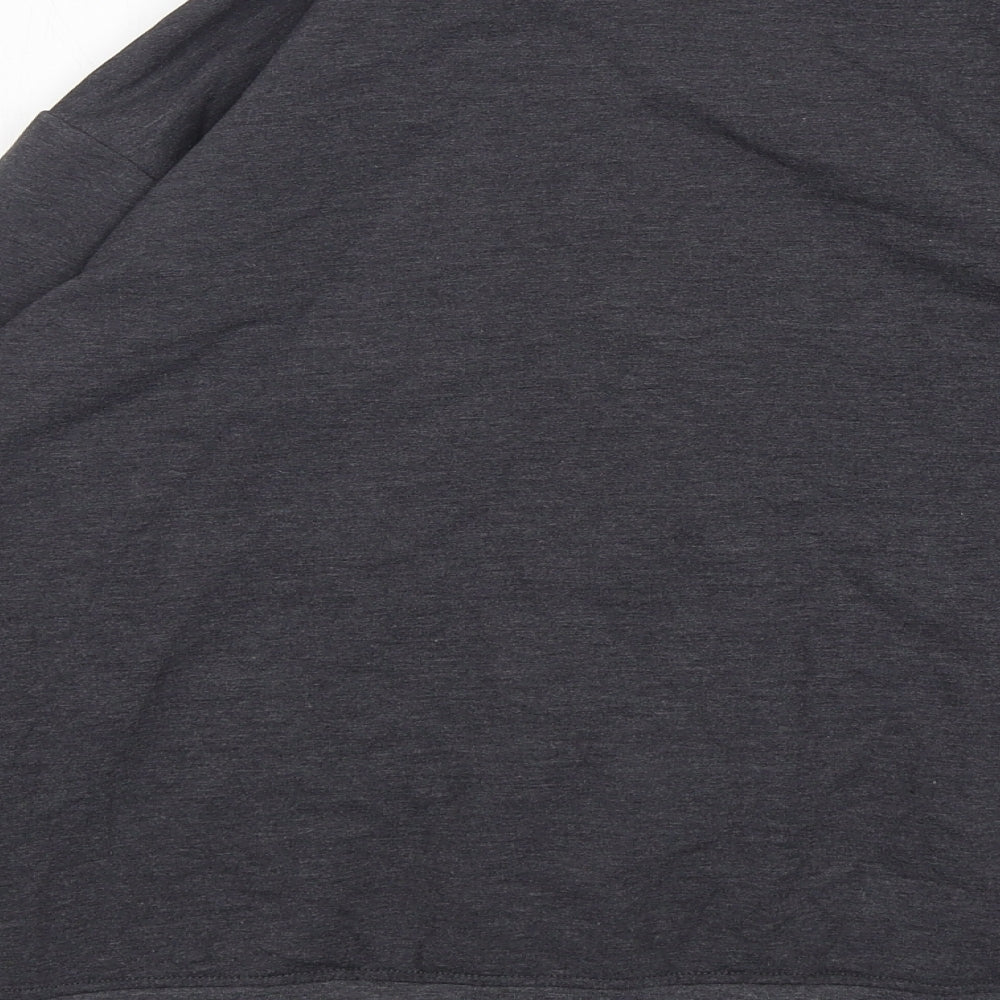 Womens UK Size 10 ASOS Grey Full Zip Jumper