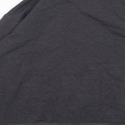Womens UK Size 10 ASOS Grey Full Zip Jumper
