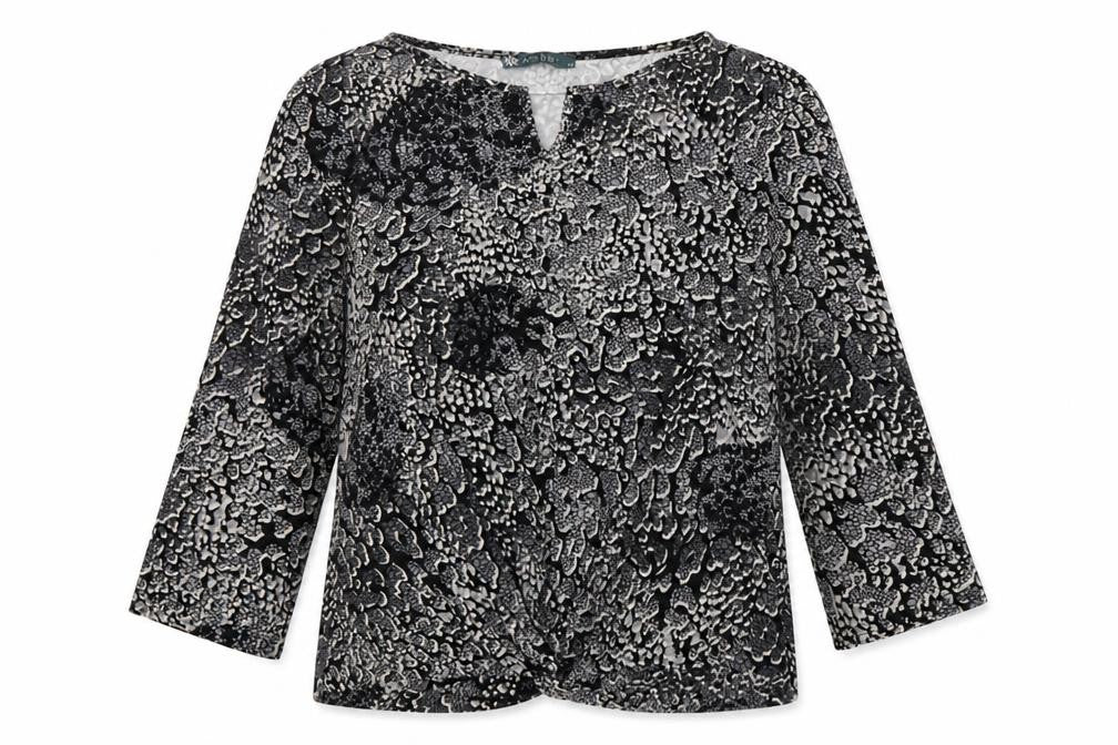 Womens UK Size 14 Amber Multicoloured Basic Blouse