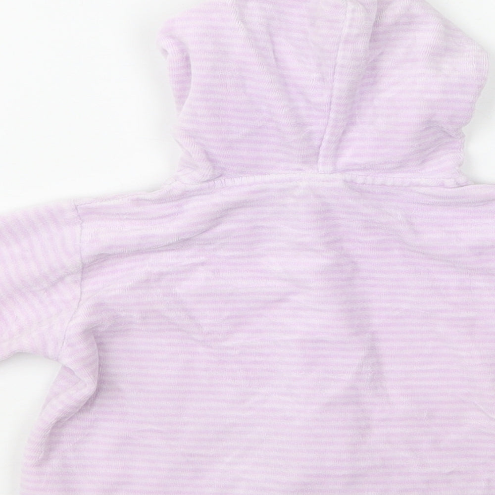 NEXT Baby Purple Striped  Basic Jacket Jacket Size 0-3 Months   Snap