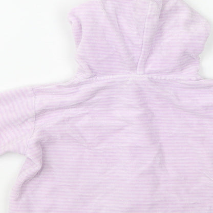NEXT Baby Purple Striped  Basic Jacket Jacket Size 0-3 Months   Snap