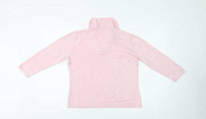 BHS Womens Pink Collared  Acrylic Pullover Jumper Size 16