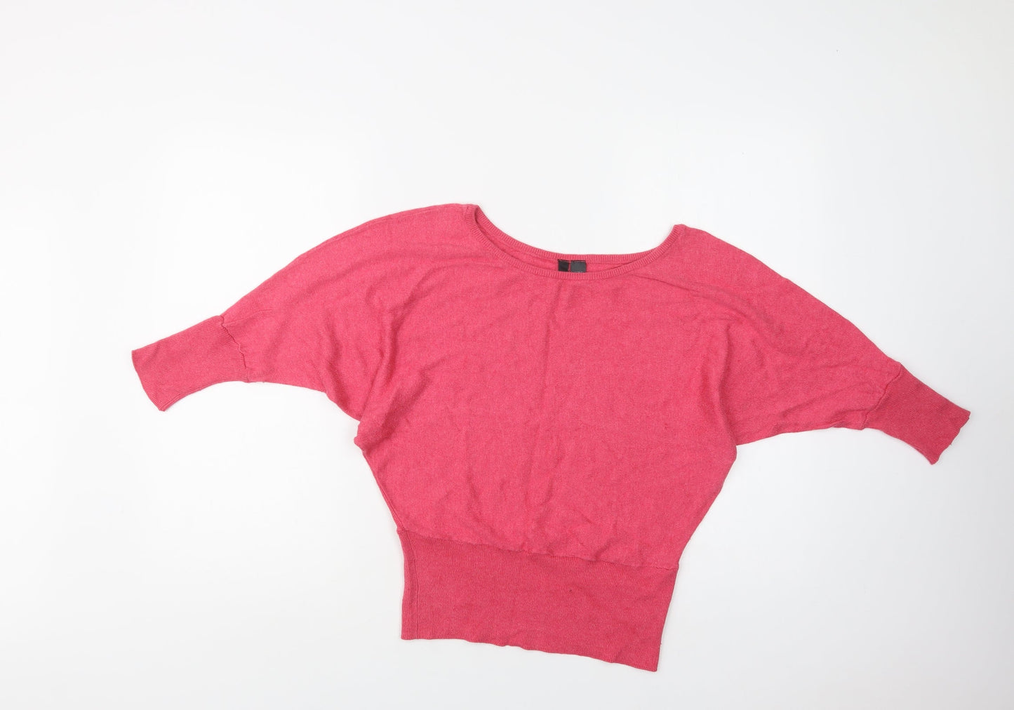 Womens UK Size 10 H&M Pink Pullover Jumper