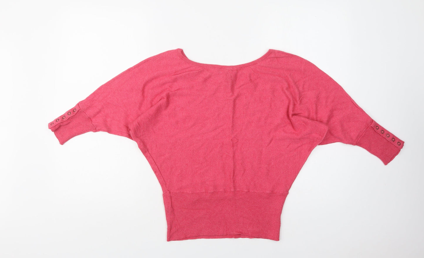 Womens UK Size 10 H&M Pink Pullover Jumper
