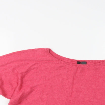 Womens UK Size 10 H&M Pink Pullover Jumper