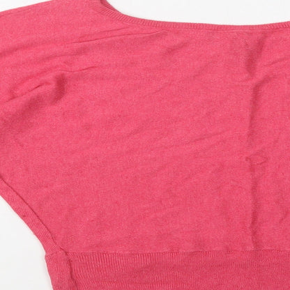 Womens UK Size 10 H&M Pink Pullover Jumper