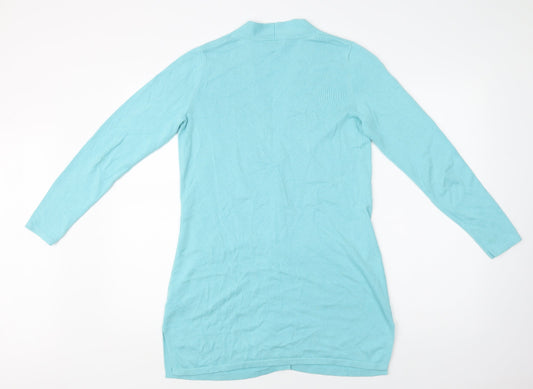 Womens UK Size XS Isaac Mizrahi Blue Cardigan Jumper