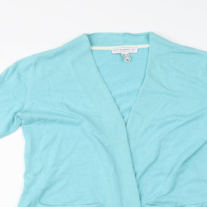 Womens UK Size XS Isaac Mizrahi Blue Cardigan Jumper