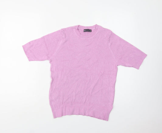 Womens UK Size 14 M&S Purple Pullover Jumper