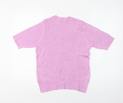 Womens UK Size 14 M&S Purple Pullover Jumper