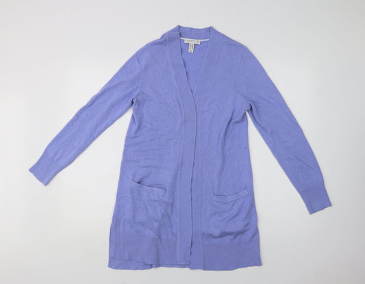 Womens UK Size XS Isaac Mizrahi Purple Cardigan Jumper