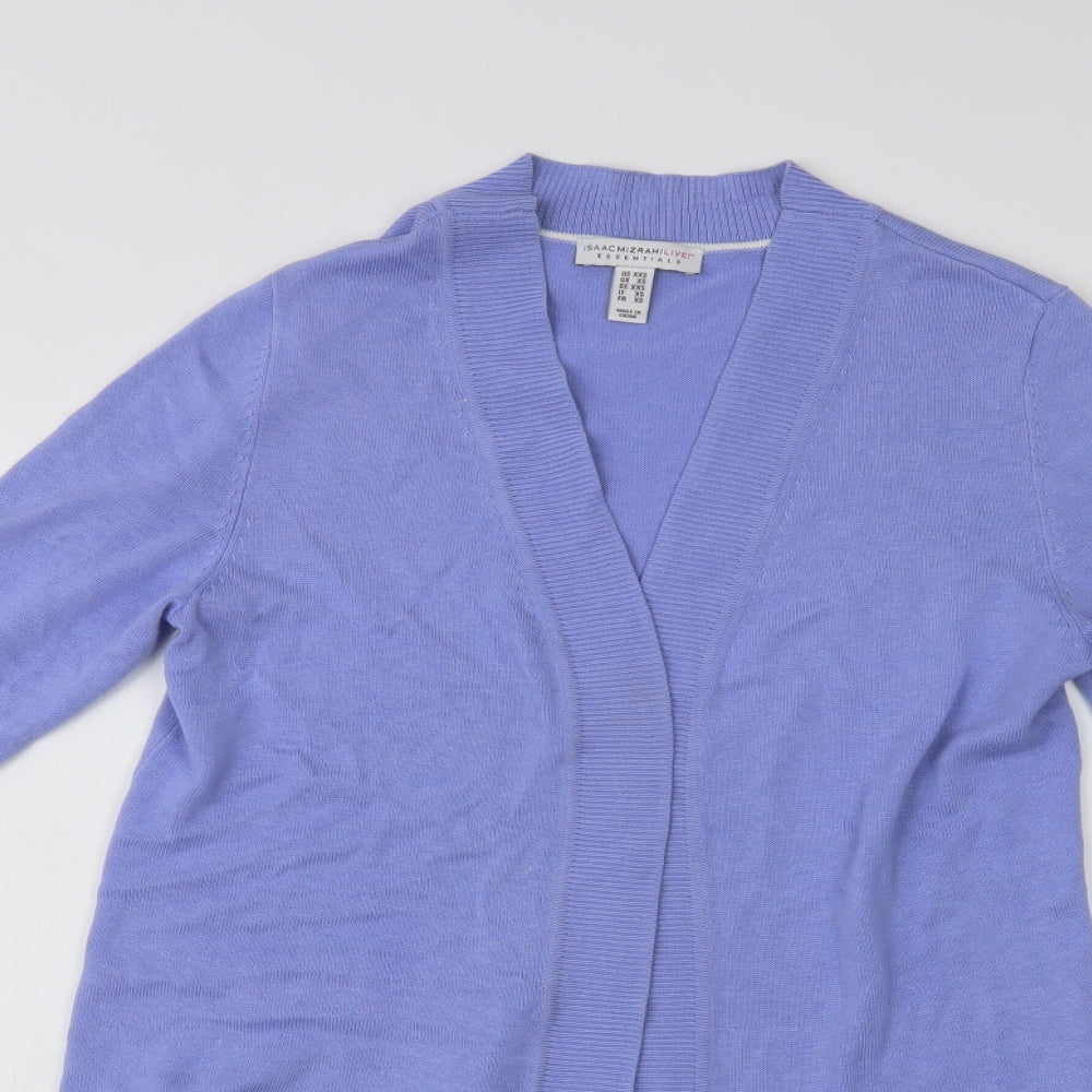Womens UK Size XS Isaac Mizrahi Purple Cardigan Jumper