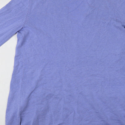 Womens UK Size XS Isaac Mizrahi Purple Cardigan Jumper