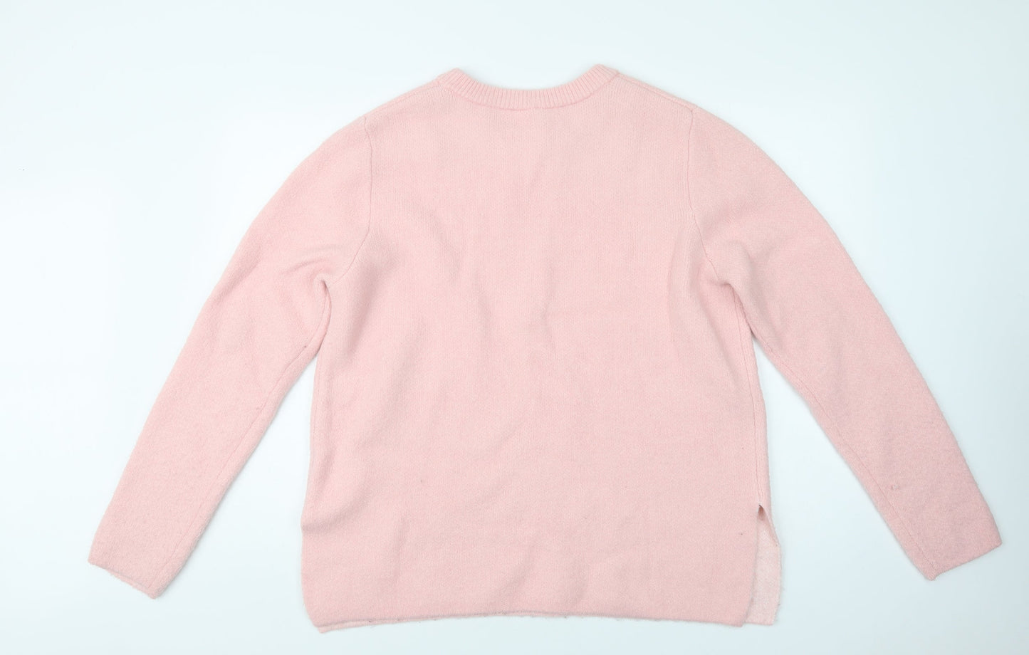 Womens UK Size M H&M Pink Pullover Jumper