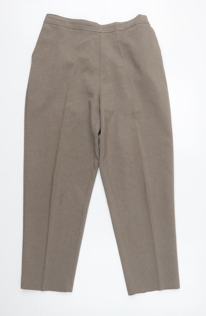 Womens UK Size M Saira Regular Fit  Beige Trousers