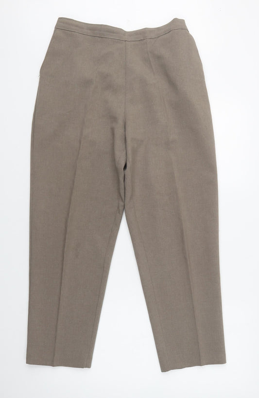 Womens UK Size M Saira Regular Fit  Beige Trousers