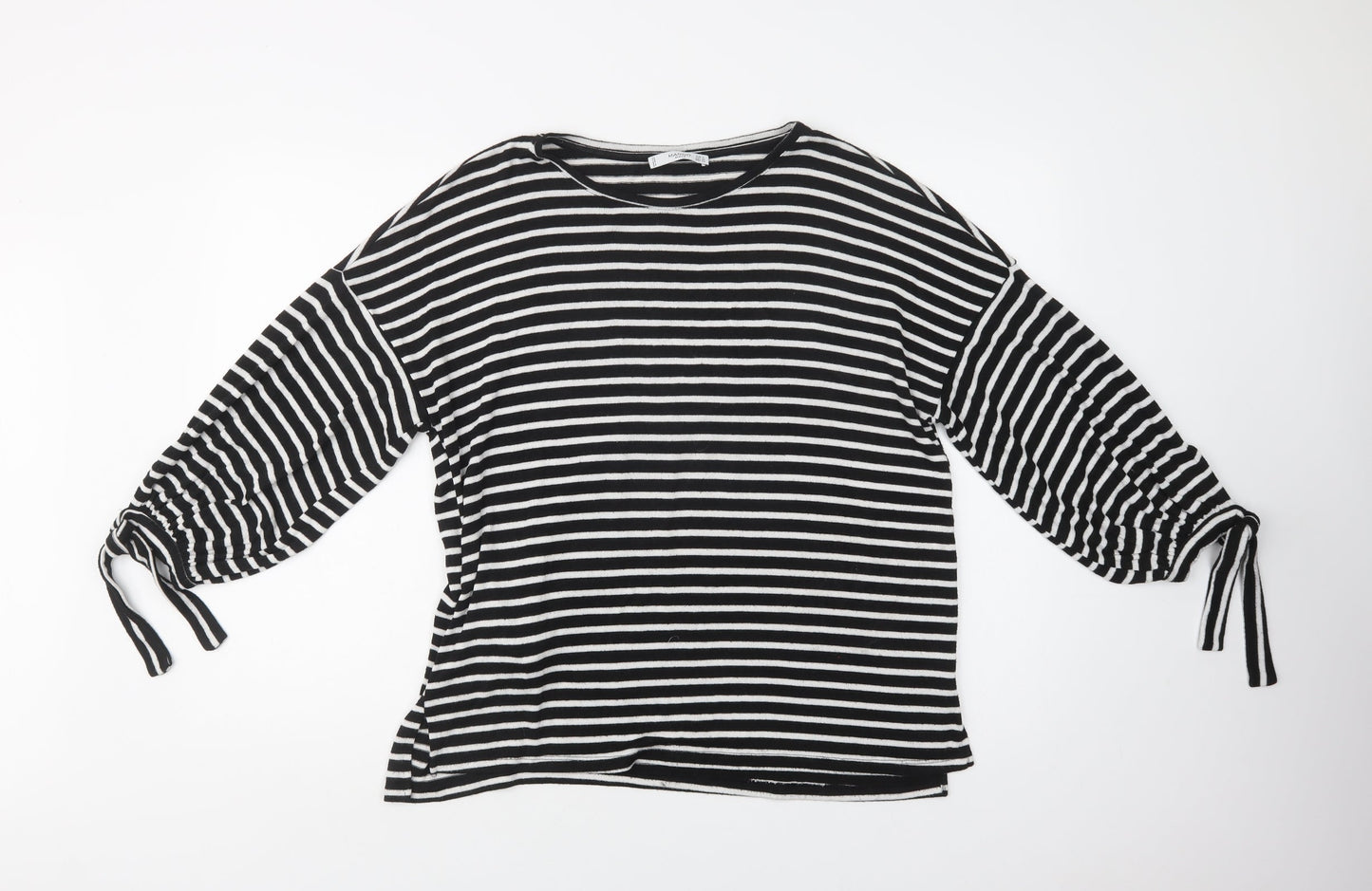Womens UK Size S Mango Black Pullover Jumper