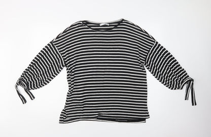 Womens UK Size S Mango Black Pullover Jumper