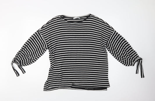 Womens UK Size S Mango Black Pullover Jumper