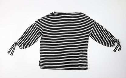 Womens UK Size S Mango Black Pullover Jumper