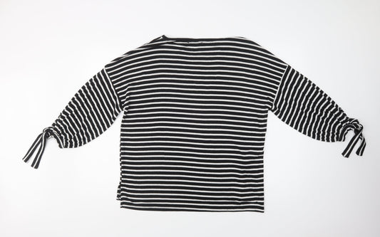 Womens UK Size S Mango Black Pullover Jumper