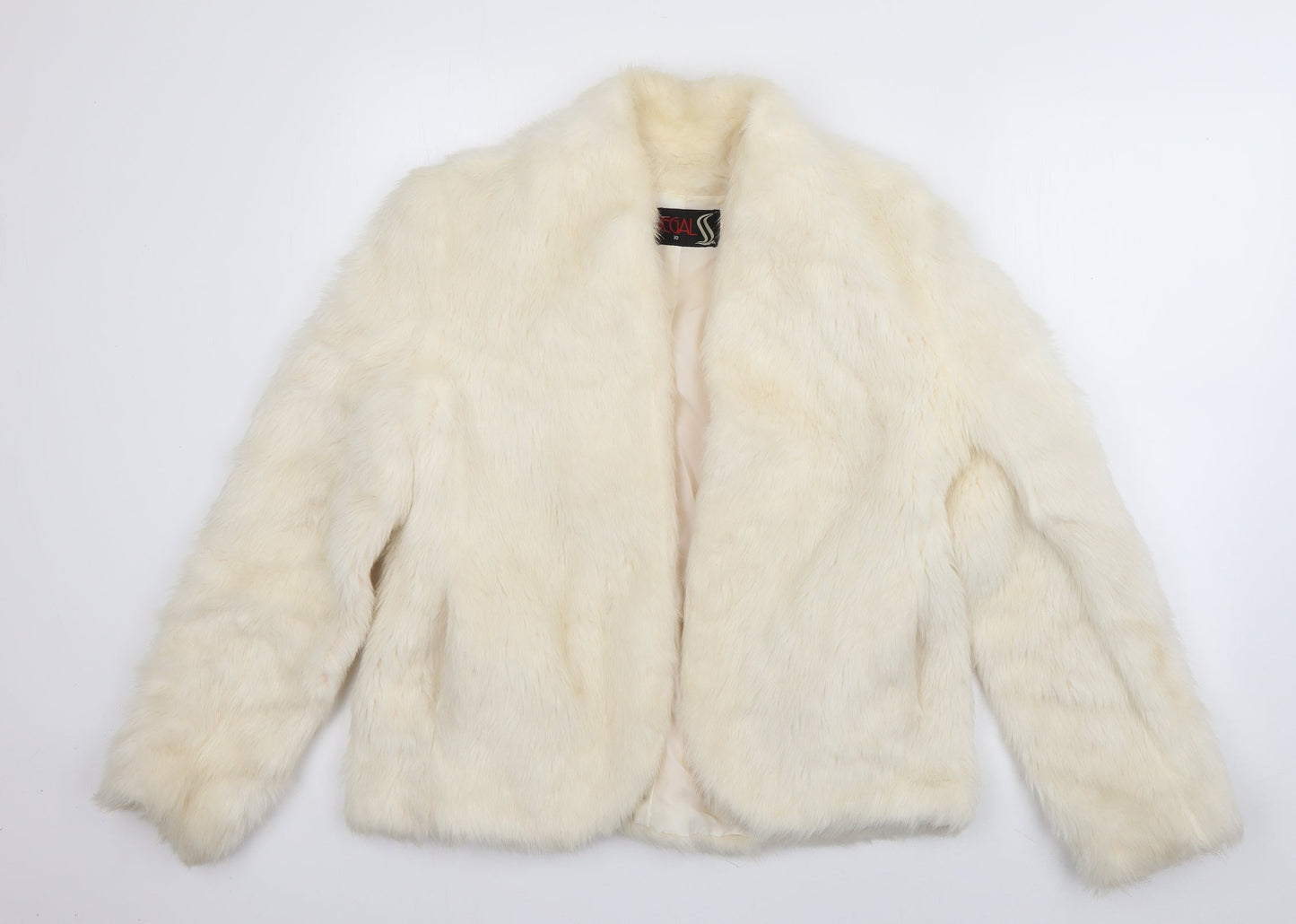 Segal Womens Ivory   Jacket  Size 10