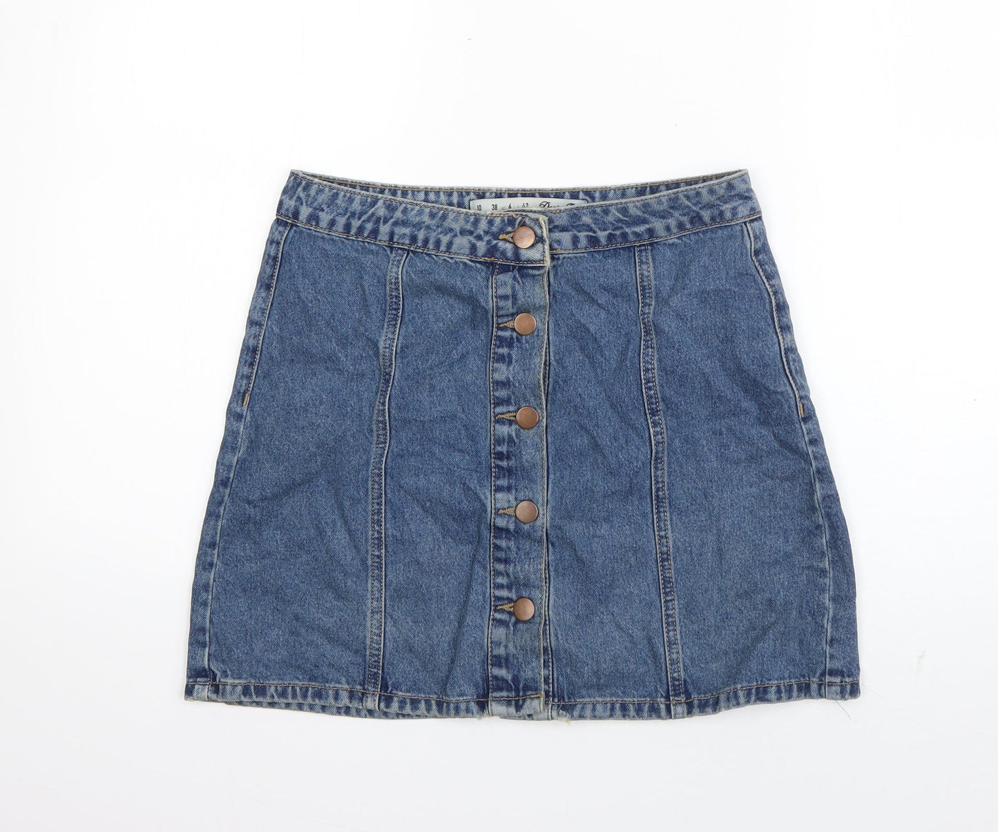 Womens UK Size 10 Denim & Co. A-Line Denim Skirt