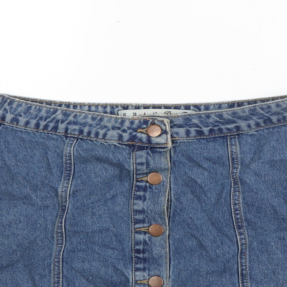 Womens UK Size 10 Denim & Co. A-Line Denim Skirt
