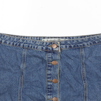 Womens UK Size 10 Denim & Co. A-Line Denim Skirt