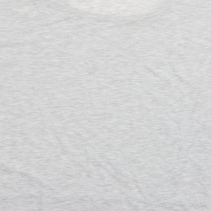 Brand and care label for Dorothy Perkins women’s grey polyester pullover sweatshirt, size UK 12, pullover