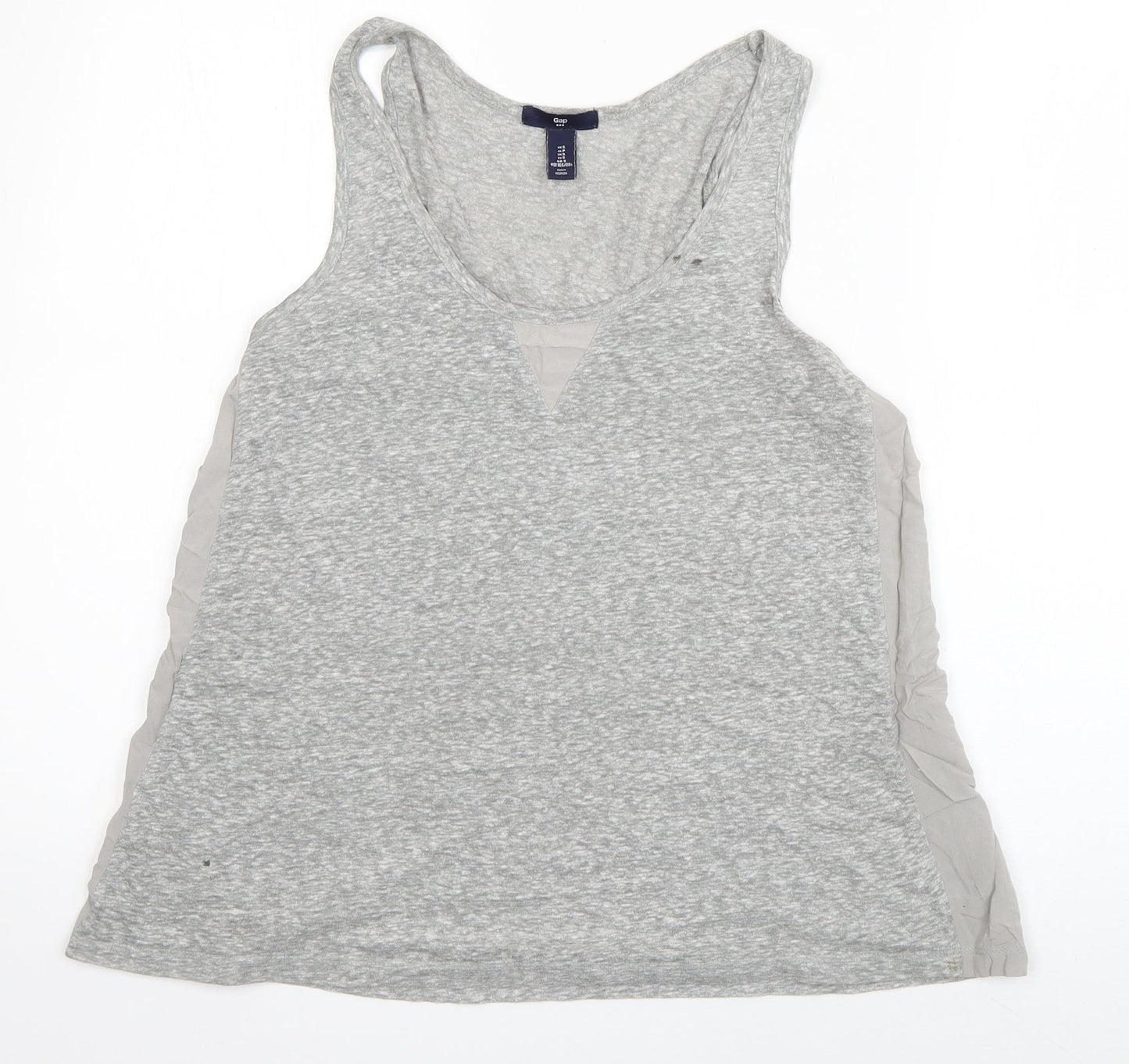 Womens UK Size S Gap Grey Basic Tank