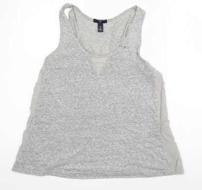 Womens UK Size S Gap Grey Basic Tank
