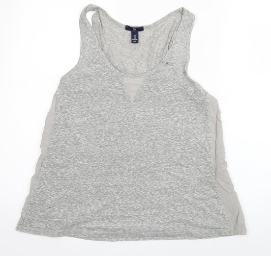 Womens UK Size S Gap Grey Basic Tank