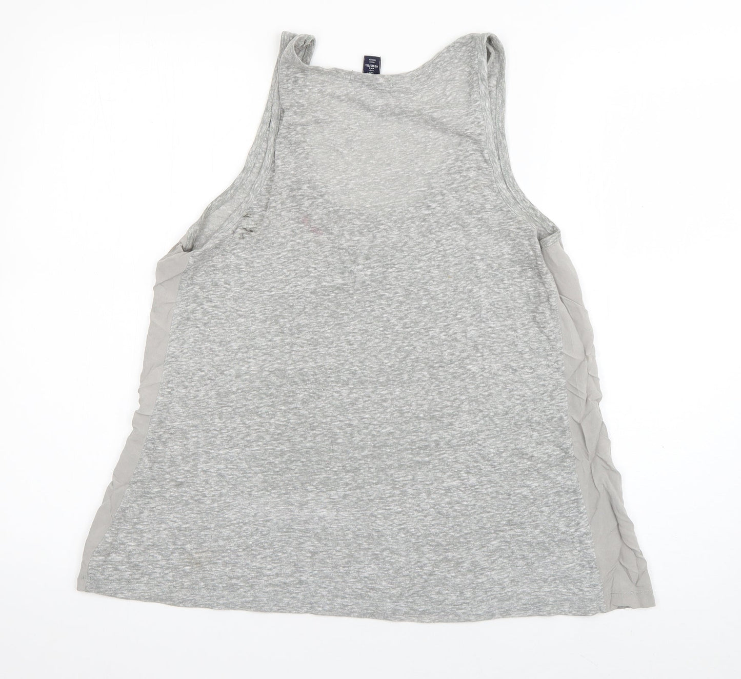 Womens UK Size S Gap Grey Basic Tank